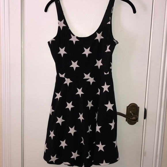 PINK Victoria's Secret Dresses & Skirts - Pink black dress with stars